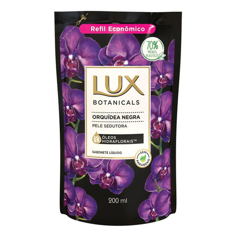 Sabonete Lux Botanicals Orquídea Negra, Refil, Líquido Com 200Ml
