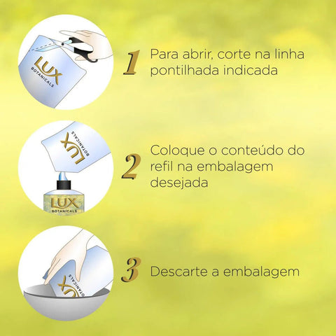 Sabonete Para Mãos Lux Botanicals Erva-Doce, Refil, Líquido Com 440Ml