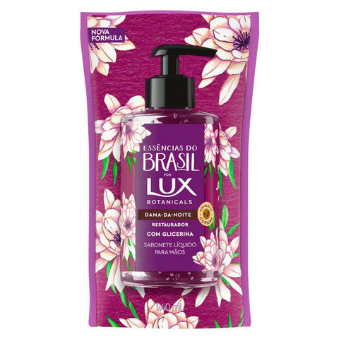Sabonete Para Mãos Lux Botanicals Essências Do Brasil Dama-Da-Noite, Refil, Líquido, 1 Unidade Com 240Ml