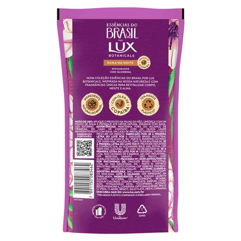 Sabonete Para Mãos Lux Botanicals Essências Do Brasil Dama-Da-Noite, Refil, Líquido, 1 Unidade Com 240Ml