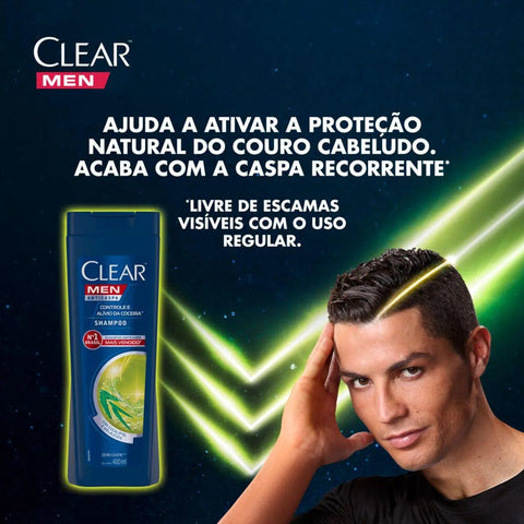 Shampoo Anticaspa Clear Men Controle Da Coceira 400Ml
