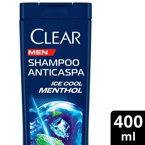 Shampoo Anticaspa Clear Men Ice Cool Mentol 400 Ml