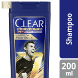 Shampoo Anticaspa Clear Men Limpeza Profunda 200Ml
