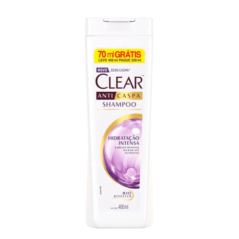 Shampoo Clear Anticaspa Hidracao Intensa Leve 400 Pague 330 Ml