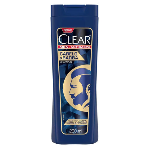 Shampoo Clear Men Cabelo e Barba 200Ml