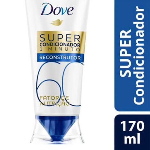 Super Condicionador Dove 1 Minuto Fator de Nutrição Fator 60, 1 Unidade Com 170Ml