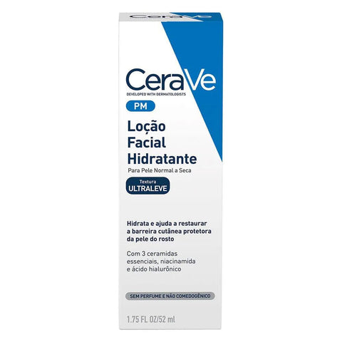 Loção Hidratante Facial CeraVe Sem Perfume - Pele Normal a Seca - 52 mL