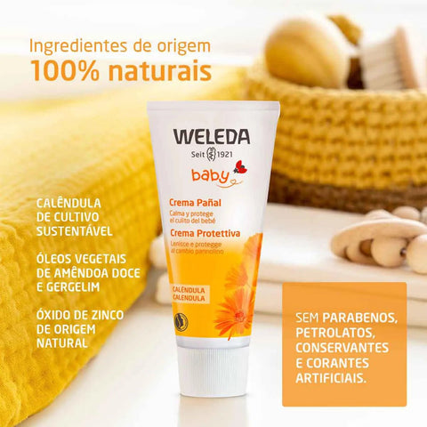 Creme para Assaduras Weleda Baby Calêndula 75 mL - Pomada