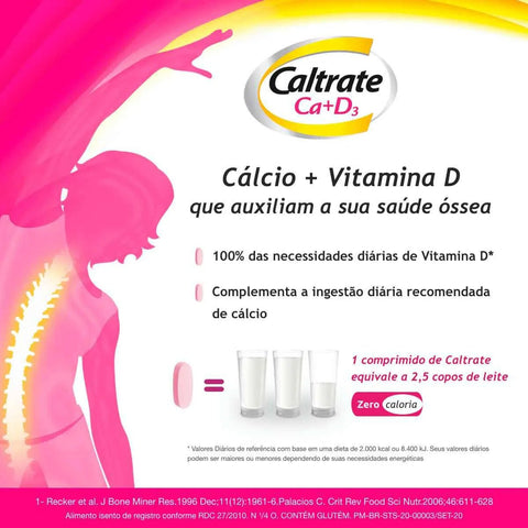 Caltrate 600 + D 600mg + 200UI - 30 Unidades - Comprimido