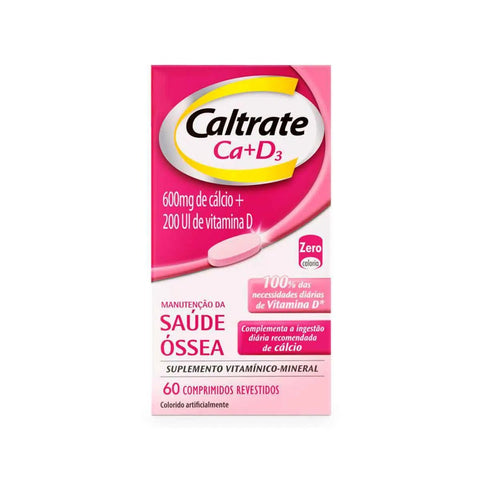 Caltrate 600 + D 600mg + 200UI - 60 Unidades - Comprimido (A1)