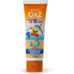 Protetor Solar Oaz Bob Esponha Corpo & Rosto Para Crianças  FPS 70 - 125 mL