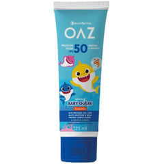 Protetor Solar Oaz Baby Shark Corpo & Rosto Para Crianças  FPS 50 - 125 mL