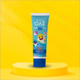 Protetor Solar Oaz Baby Shark Corpo & Rosto Para Crianças  FPS 50 - 125 mL