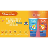 Protetor Solar Oaz Baby Shark Corpo & Rosto Para Crianças  FPS 50 - 125 mL