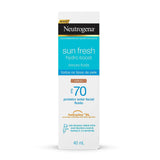 Protetor Solar Facial Neutrogena Sun Fresh Hydro Boost  Cor 3.0 - FPS 70 - 40 mL