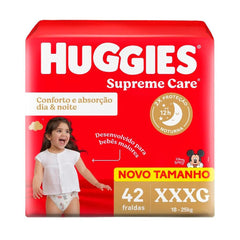 Fralda Huggies Supreme Care  Tamanho XXXG - 42 Unidades