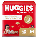 Fralda Huggies Supreme Care  Tamanho M - 40 Unidades