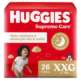 Fralda Huggies Supreme Care  Tamanho XXG - 26 Unidades