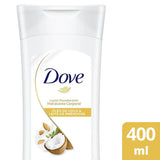 Loção Desodorante Dove Hidratante Corporal Óleo de Coco & Leite de Amêndoas 400Ml