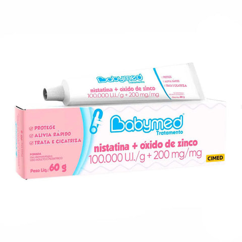 Creme para Assaduras Babymed  Tratamento - 60 g - Pomada