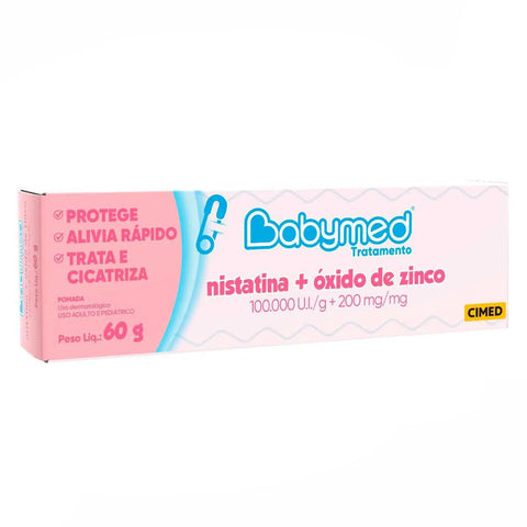 Creme para Assaduras Babymed  Tratamento - 60 g - Pomada