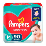 Fralda Pampers Supersec  Tamanho M - 90 Unidades