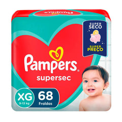 Fralda Pampers Supersec  Tamanho XG - 68 Unidades