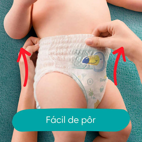 Fralda Pampers Pants Ajuste Total  Tamanho M - 20 Unidades