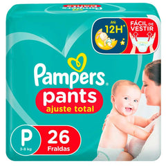 Fralda Pampers Pants Ajuste Total  Tamanho P - 26 Unidades