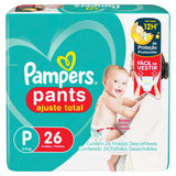 Fralda Pampers Pants Ajuste Total  Tamanho P - 26 Unidades