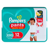 Fralda Pampers Pants Ajuste Total  Tamanho XXG - 12 Unidades