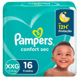 Fralda Pampers Confort Sec  Tamanho XXG - 16 Unidades