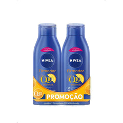 Hidratante Corporal Firmador Nivea Q10 + Vitamina C Pele Seca À Extrasseca 2 Unidades Com 400Ml Cada, 40% de Desconto Na 2º Unidade