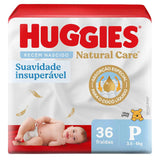 Fralda Huggies Natural Care  Tamanho P - 36 Unidades