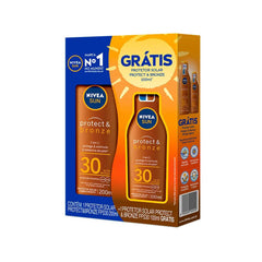 Kit Protetor Solar Nivea Sun Protect & Bronze  FPS 30 - 200 mL + 100 mL