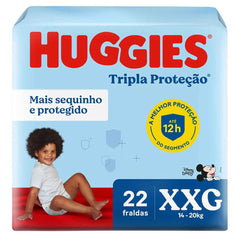 Fralda Huggies Tripla Proteção  Tamanho XXG - 22 Unidades