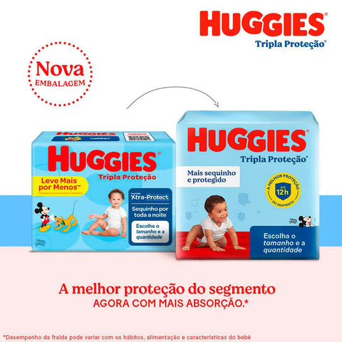 Fralda Huggies Tripla Proteção  Tamanho XXG - 22 Unidades