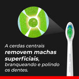 Refil Para Escova de Dente Elétrica Philips Branqueadora Média Com 2 Unidades
