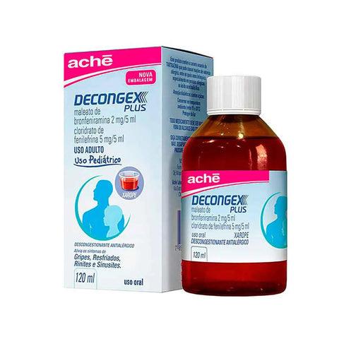 Decongex Plus  0,4mg/mL + 1mg/mL - 120 mL - Xarope