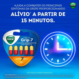 Vick Pyrena Grip-7  400 mg + 4 mg + 4 mg - Cápsula - 5 Unidades