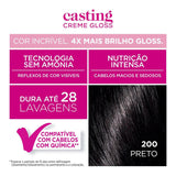 Kit Casting Gloss Tintura Creme 200 Preto
