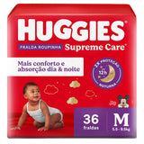 Fralda Huggies Roupinha Supreme Care  Tamanho M - 36 Unidades