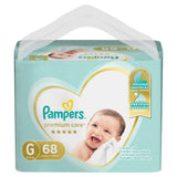 Fralda Pampers Premium Care  Tamanho G - 68 Unidades