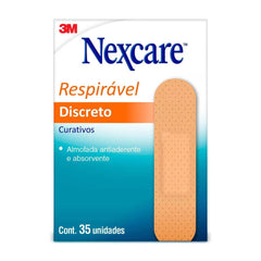 Curativo 3M Nexcare  Cor Bege - 35 Unidades