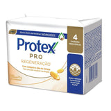 Sabonete Antibacteriano Protex Pro Regeneração Barra, 4 Unidades Com 80G Cada