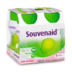 Suplemento Nutricional Danone Souvenaid Sabor Morango Com 4 Unidades de 125ml