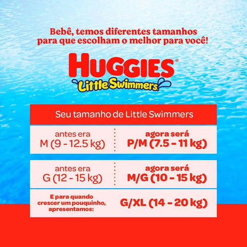 Fralda Huggies Little Swimmers  Tamanho G - 10 Unidades