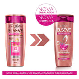 Shampoo Elseve Quera-Liso Mq Liso Com Escova 400Ml