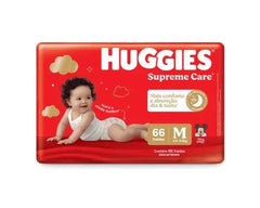 Fralda Huggies Supreme Care  Tamanho M - 66 Unidades