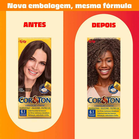 Tintura Cor & Ton Nº 6.1 Louro Escuro Acinzentado